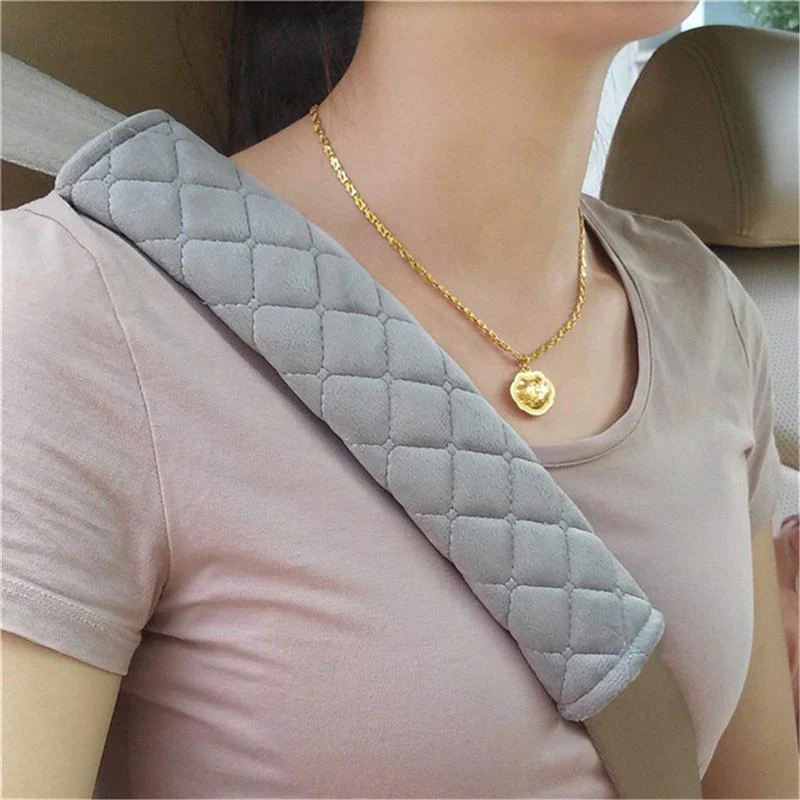 Cozy Car Seat Belt Plush Shoulder Cushion (2pcs) - Image 7
