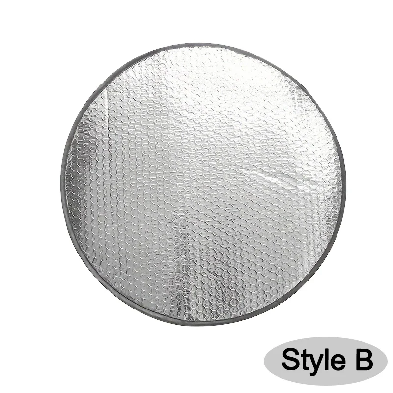 Double-Thick Foldable Steering Wheel Sunshade – UV Protection Cover (2pcs) - Image 6
