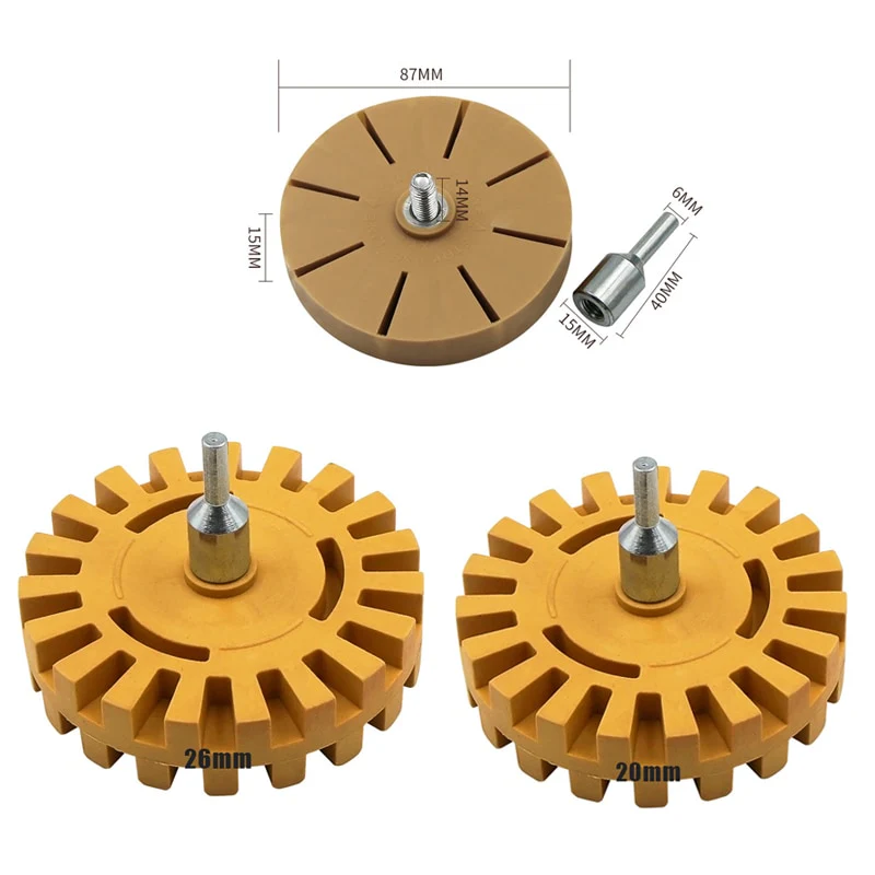 Rubber Wheel Sticker Remover (Drill Connector) - Image 5