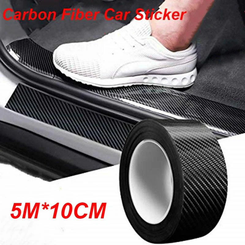 Carbon Fiber DIY Car Door Sill Guard - Image 2