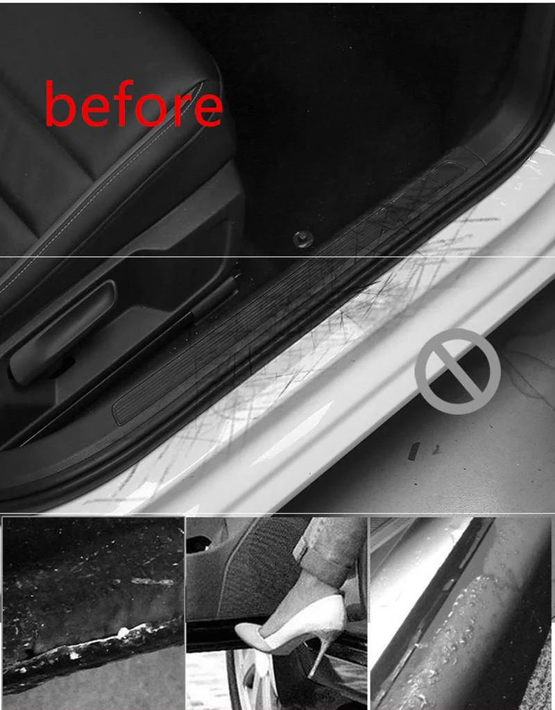 Carbon Fiber DIY Car Door Sill Guard - Image 9