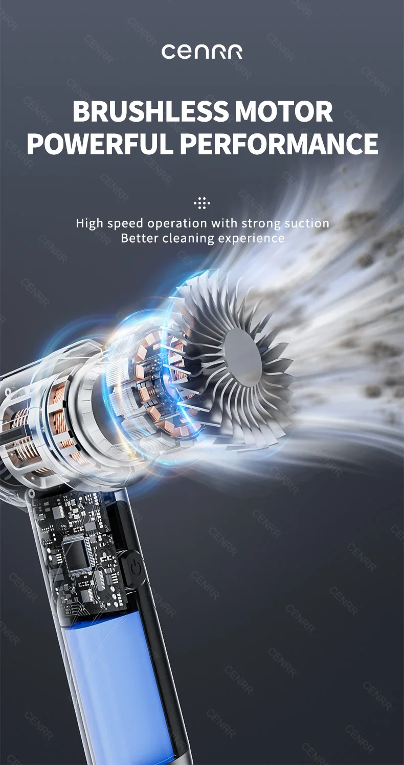 CENRR Powerful Handheld Wireless Dual Cleaning Functions Vacuum Cleaner - Image 15
