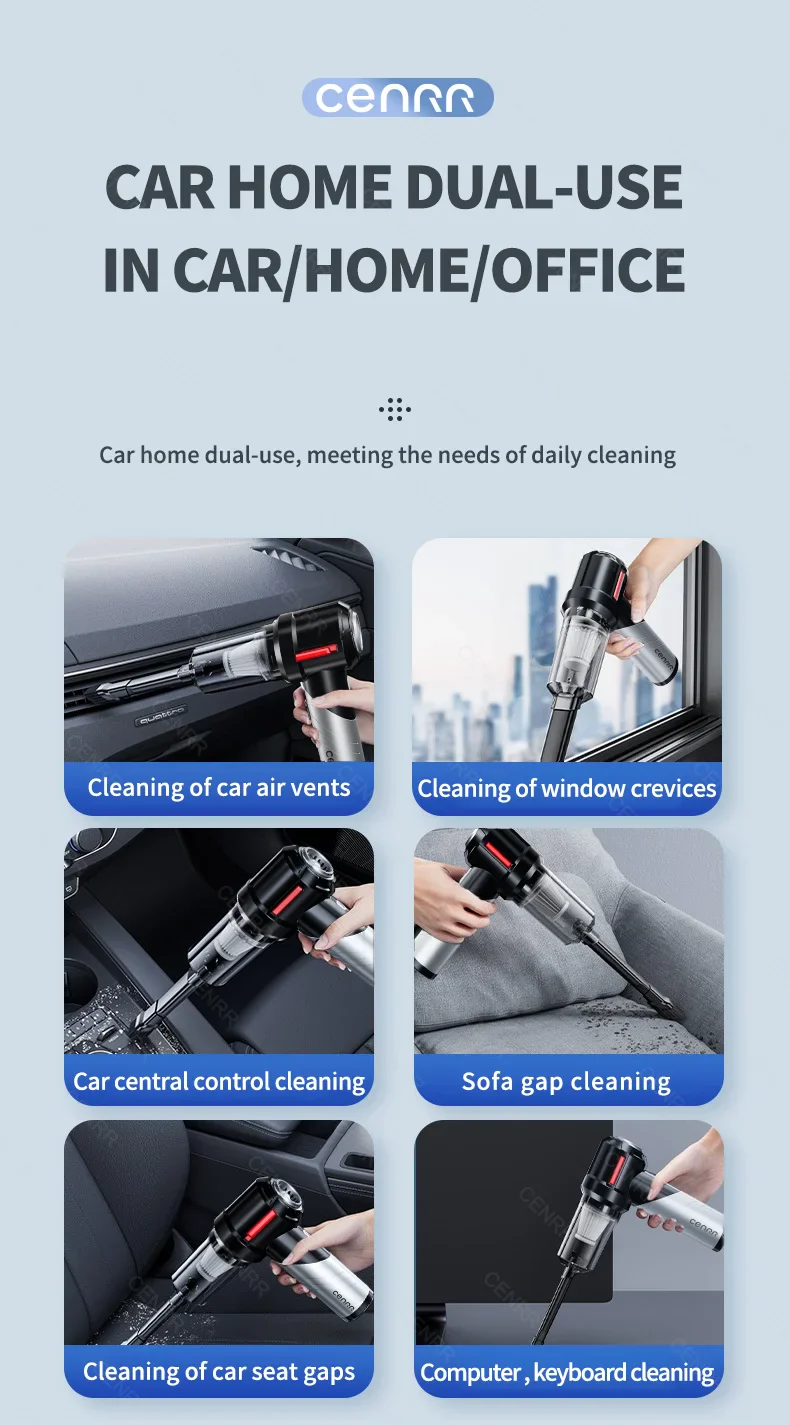 CENRR Powerful Handheld Wireless Dual Cleaning Functions Vacuum Cleaner - Image 17