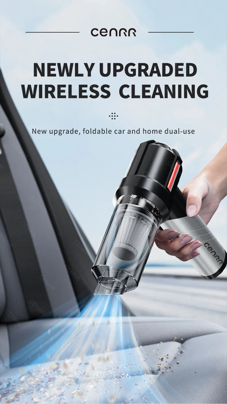 CENRR Powerful Handheld Wireless Dual Cleaning Functions Vacuum Cleaner - Image 8