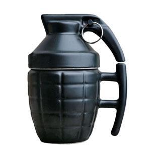 Ceramic Lidded Grenade Mug - Image 2