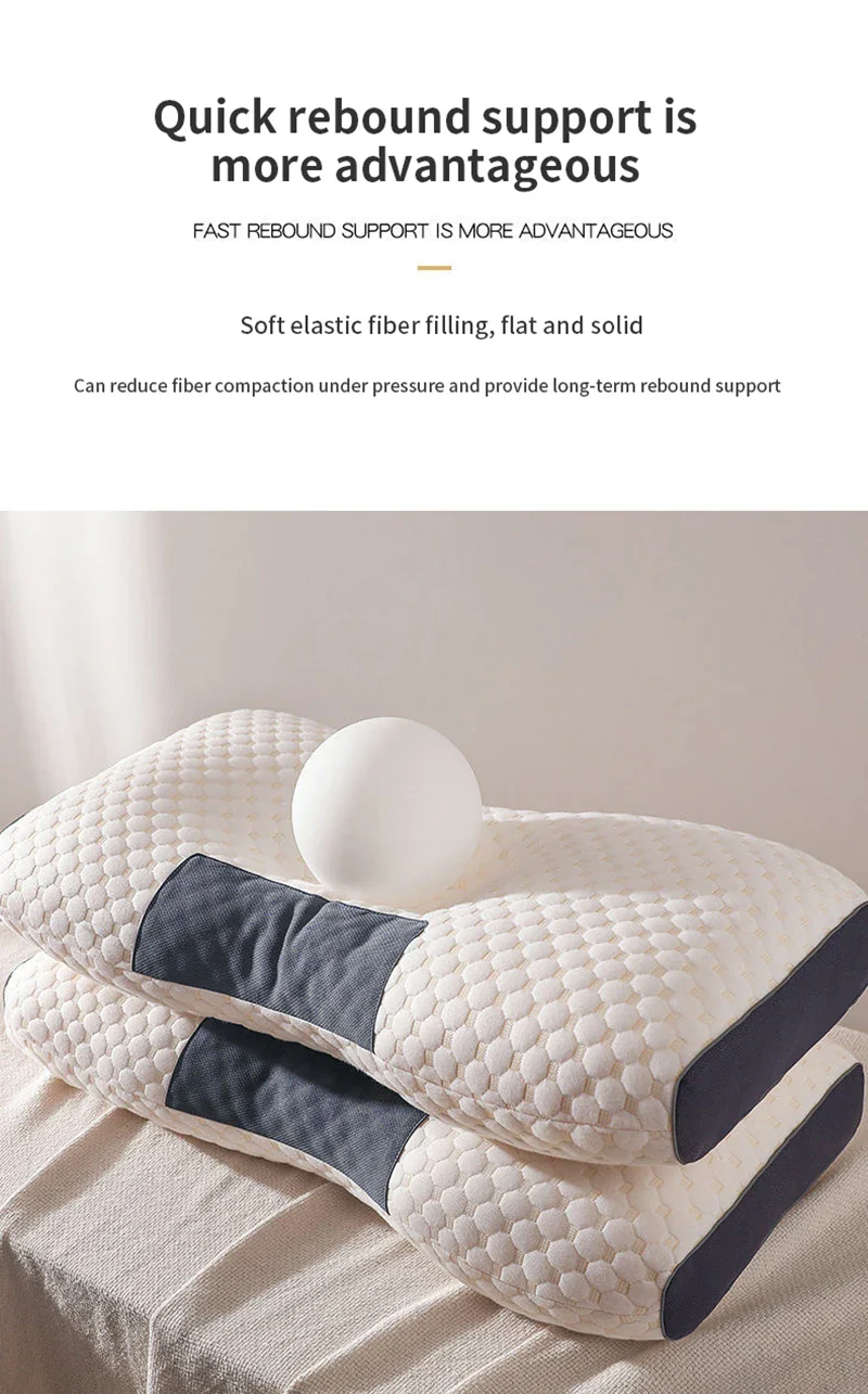 Cervical Support Orthopedic Neck Pillow with 3D Massage & Antibacterial Breathable Mesh - Image 17