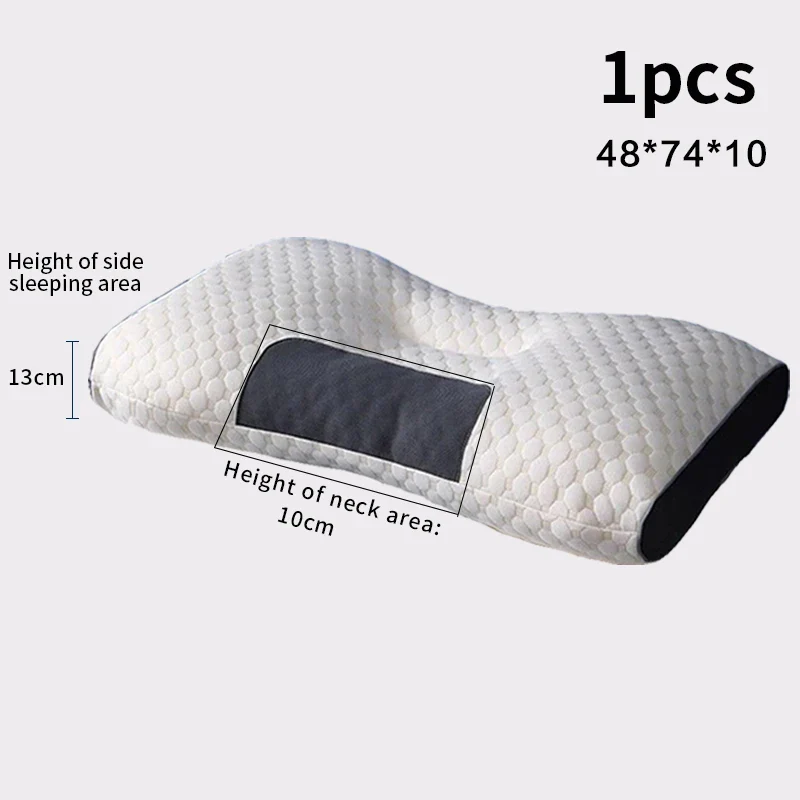 Cervical Support Orthopedic Neck Pillow with 3D Massage & Antibacterial Breathable Mesh - Image 21
