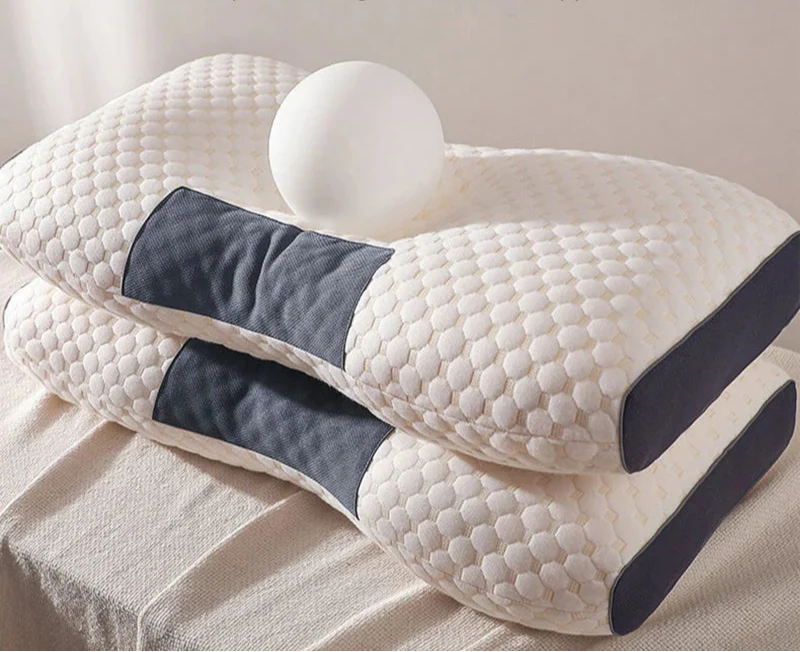 Cervical Support Orthopedic Neck Pillow with 3D Massage & Antibacterial Breathable Mesh - Image 3