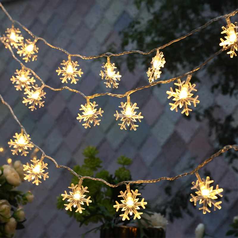 Christmas Led Garland Snowflake String Light (2 pcs set) - Image 2