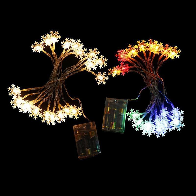 Christmas Led Garland Snowflake String Light (2 pcs set) - Image 3