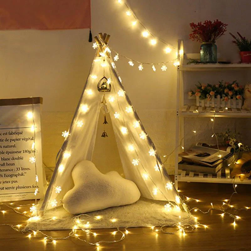 Christmas Led Garland Snowflake String Light (2 pcs set) - Image 4