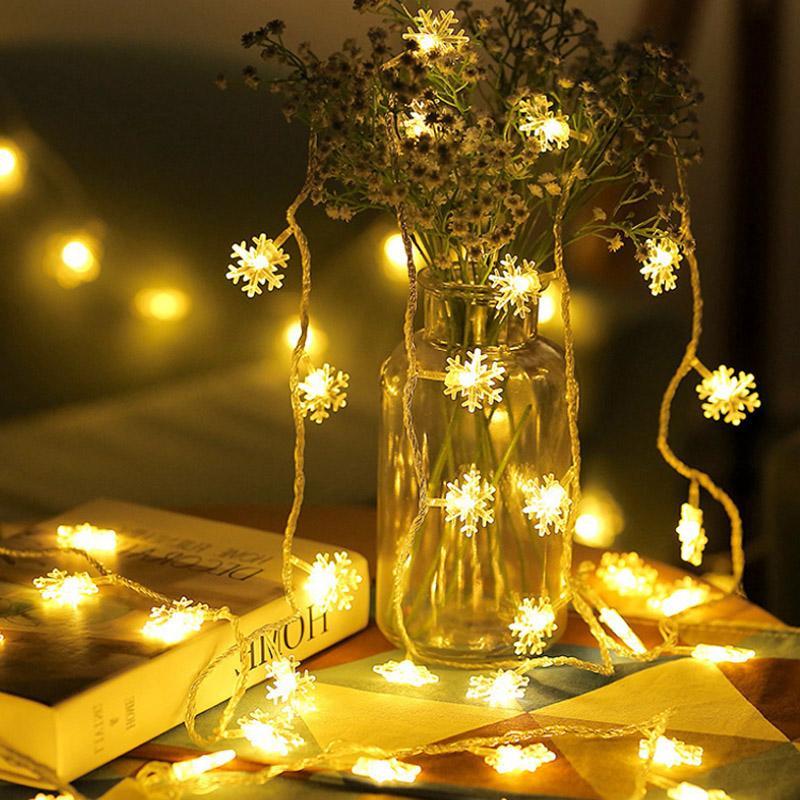 Christmas Led Garland Snowflake String Light (2 pcs set) - Image 5