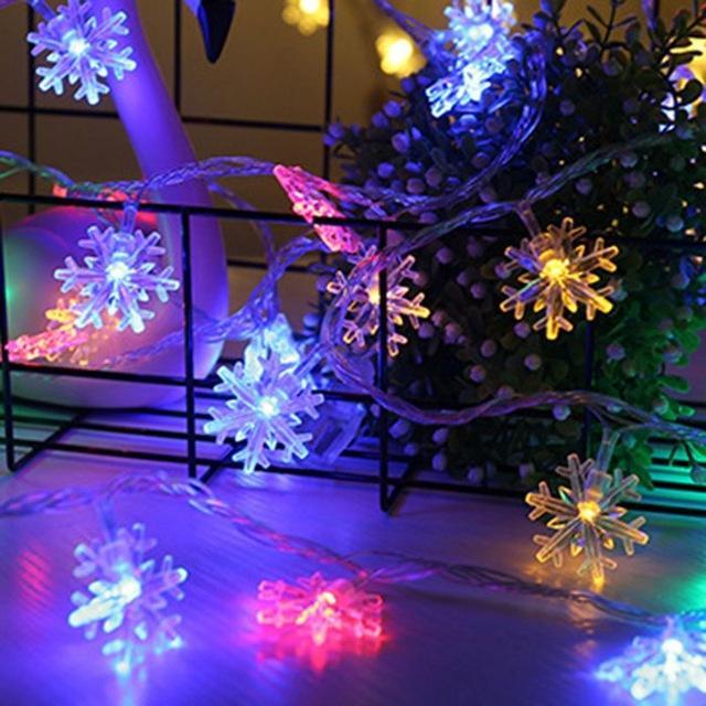 Christmas Led Garland Snowflake String Light (2 pcs set) - Image 6