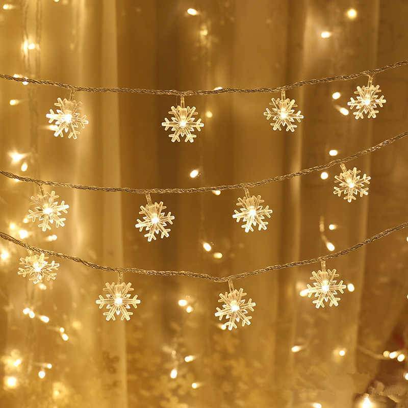Christmas Led Garland Snowflake String Light (2 pcs set) - Image 9