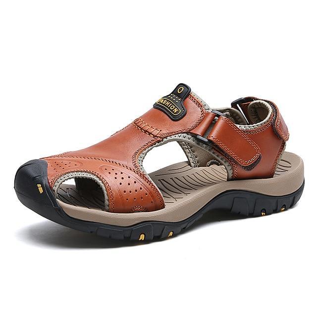 Genuine Leather Classic Ultra-Soft Hiking Sandals For Men - Image 8