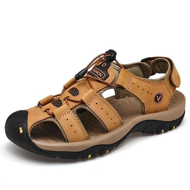 Genuine Leather Classic Ultra-Soft Hiking Sandals For Men - Image 9