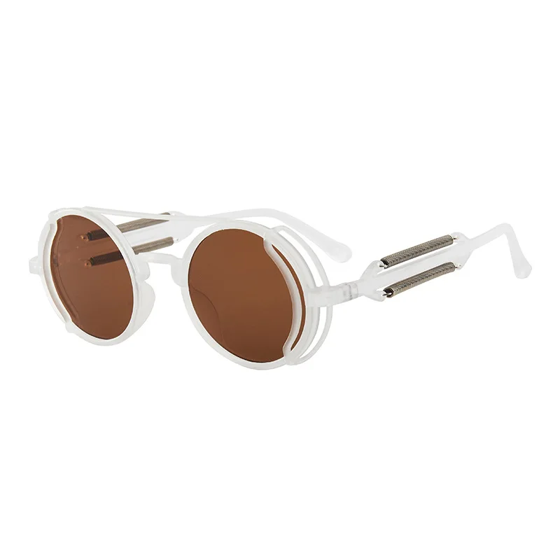 Retro Steampunk HD UV400 Glare-Blocking Sunglasses - Image 10