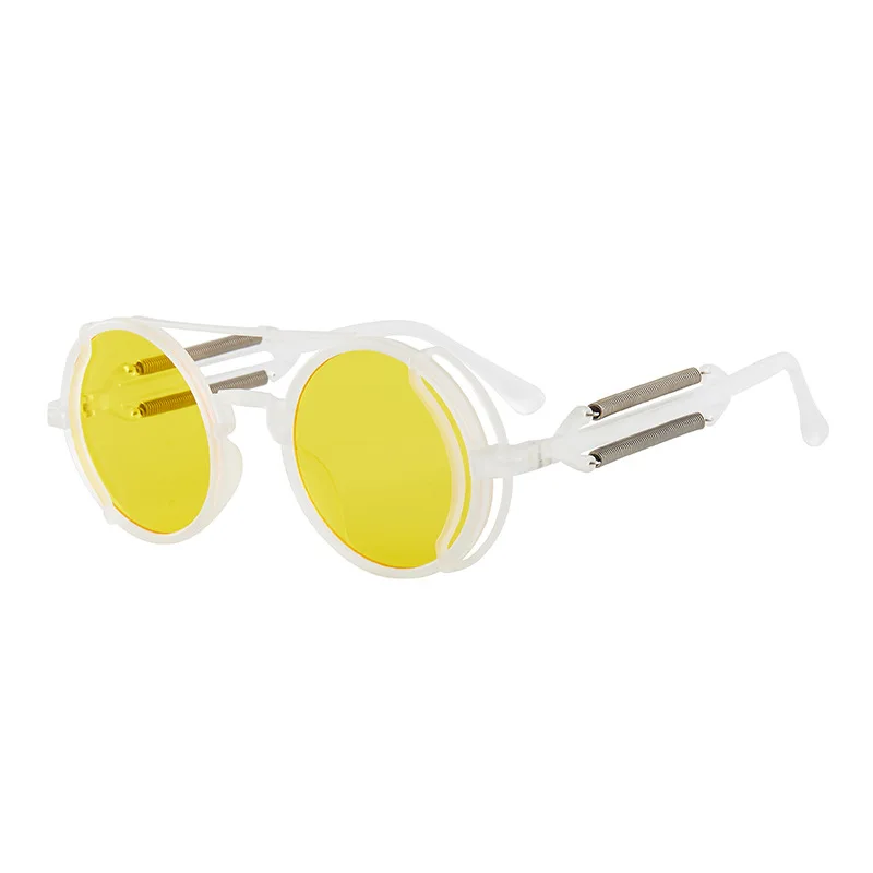 Retro Steampunk HD UV400 Glare-Blocking Sunglasses - Image 12