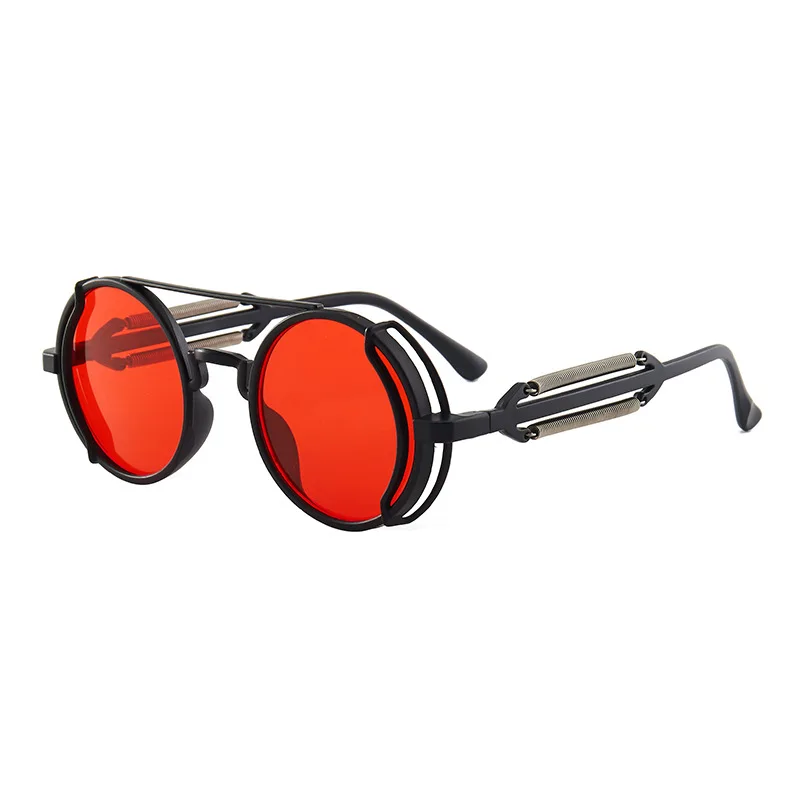 Retro Steampunk HD UV400 Glare-Blocking Sunglasses - Image 2