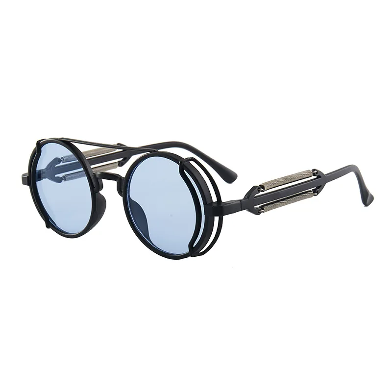 Retro Steampunk HD UV400 Glare-Blocking Sunglasses - Image 6