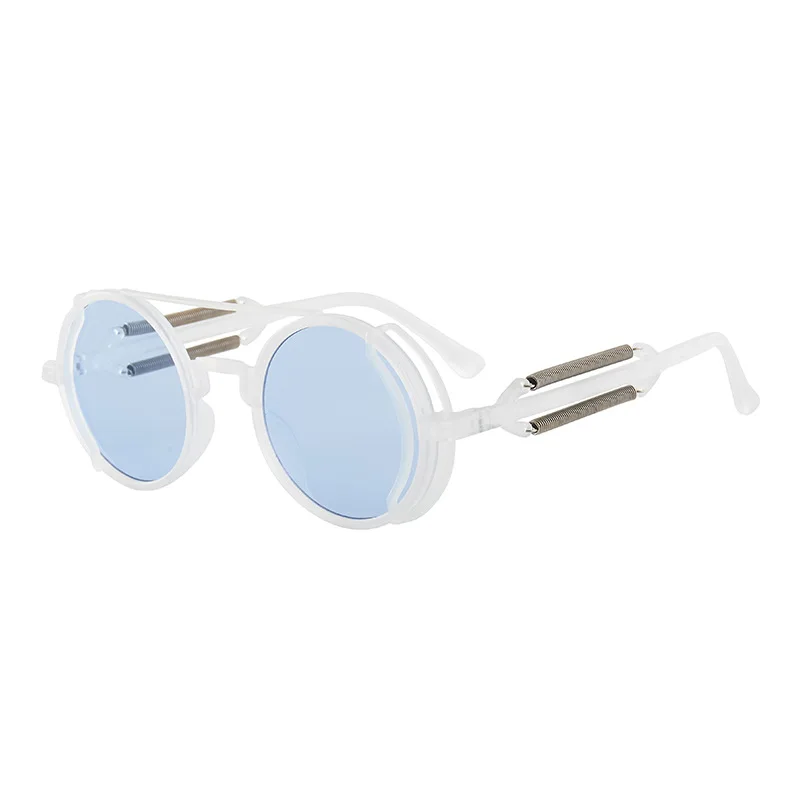 Retro Steampunk HD UV400 Glare-Blocking Sunglasses - Image 7