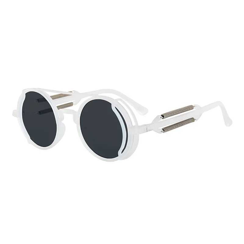 Retro Steampunk HD UV400 Glare-Blocking Sunglasses - Image 8