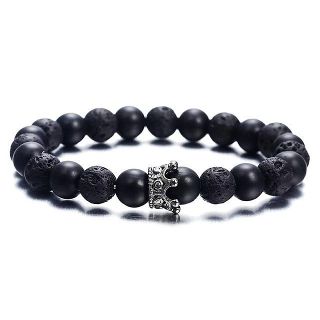 Classic Lava Stone Handmade Unisex  Beaded Bracelets - Image 11