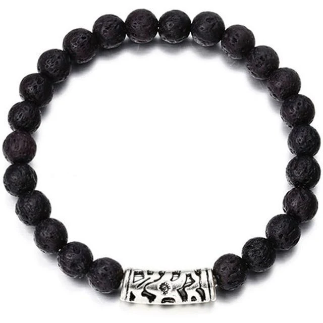 Classic Lava Stone Handmade Unisex  Beaded Bracelets - Image 15