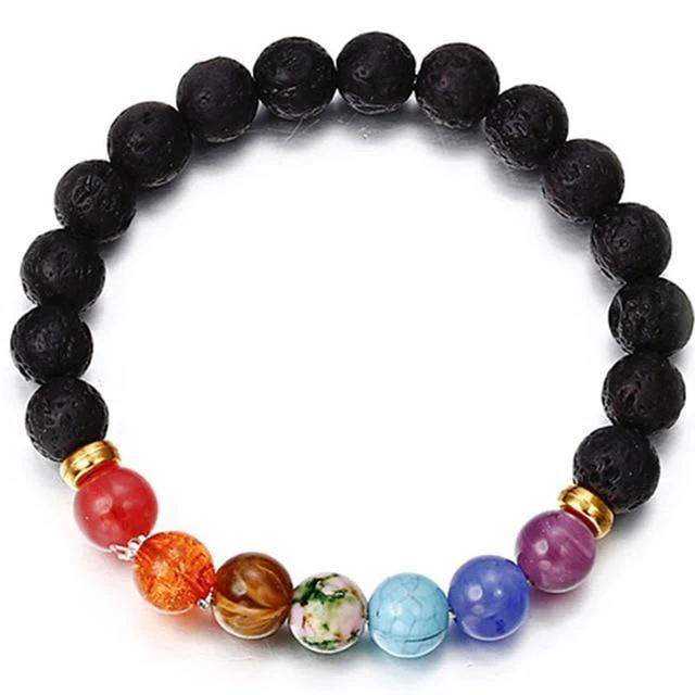 Classic Lava Stone Handmade Unisex  Beaded Bracelets - Image 5