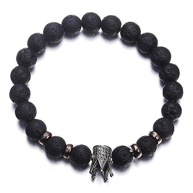 Classic Lava Stone Handmade Unisex  Beaded Bracelets - Image 9