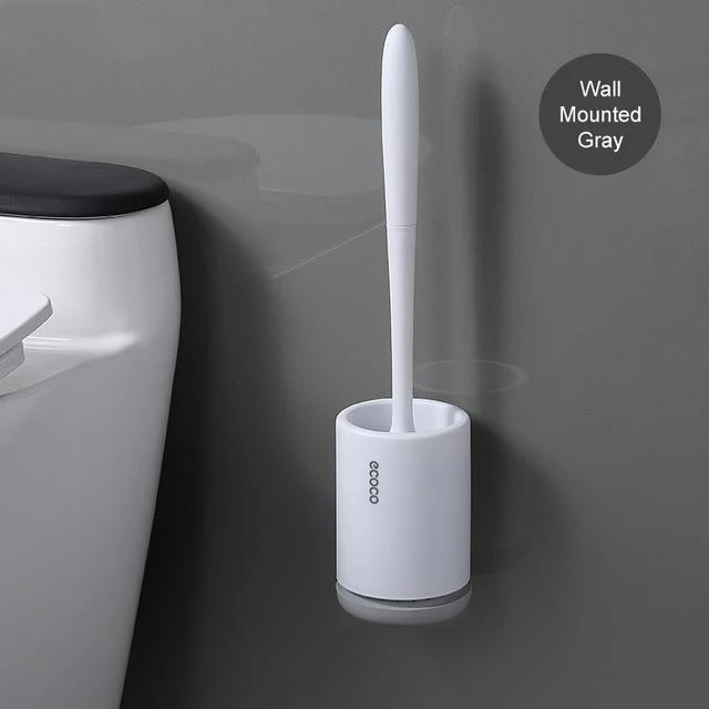 CleanExpert™ Silicone Toilet Brush with Wall Holder - Image 2