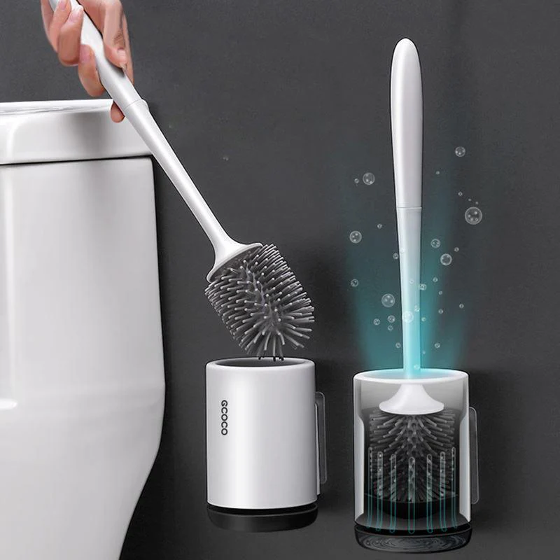 CleanExpert™ Silicone Toilet Brush with Wall Holder - Image 6
