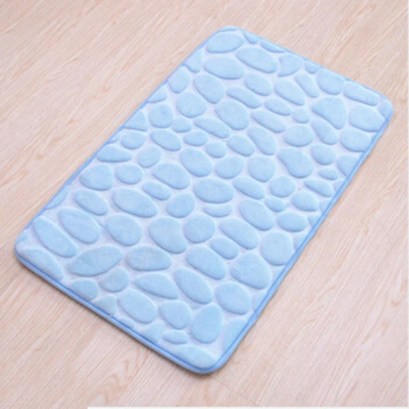 Super Absorbent Cobblestone Memory Foam Shower Mat - Image 12