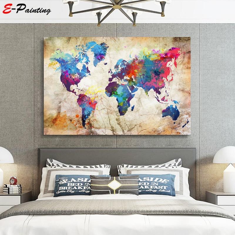 Colorful World Map Modern Wall Art - Image 6