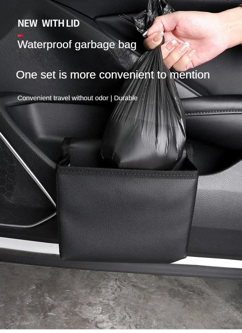 Multi-Use Foldable Car Organizer / Trash Container with Easy Clip-On Design - Image 11