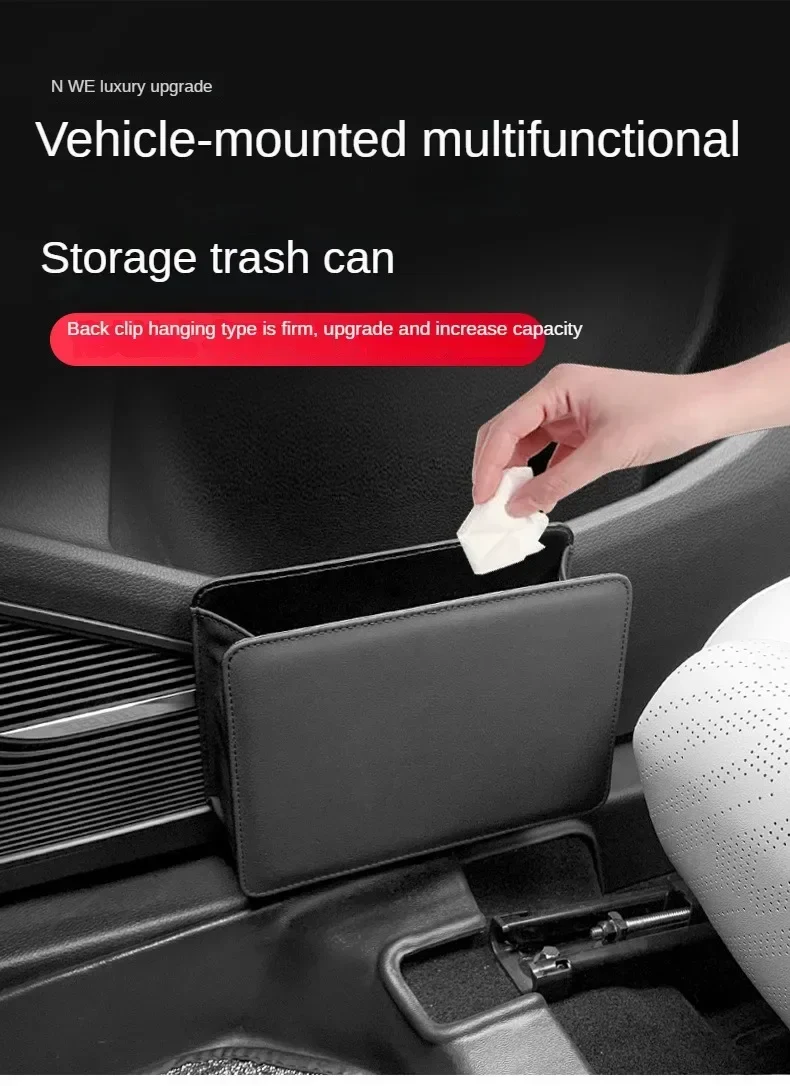 Multi-Use Foldable Car Organizer / Trash Container with Easy Clip-On Design - Image 16