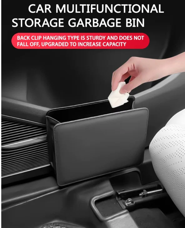 Multi-Use Foldable Car Organizer / Trash Container with Easy Clip-On Design - Image 18