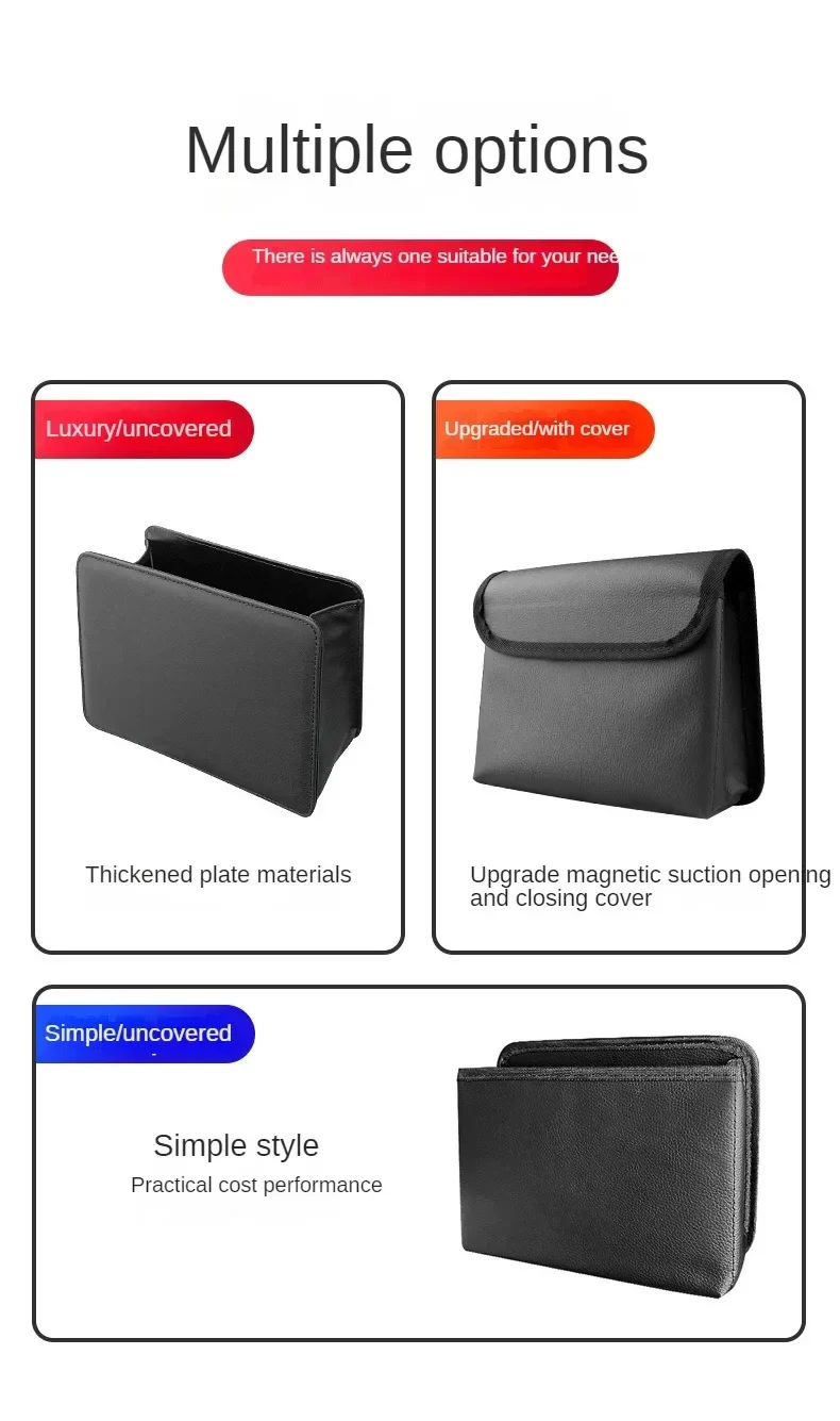 Multi-Use Foldable Car Organizer / Trash Container with Easy Clip-On Design - Image 8