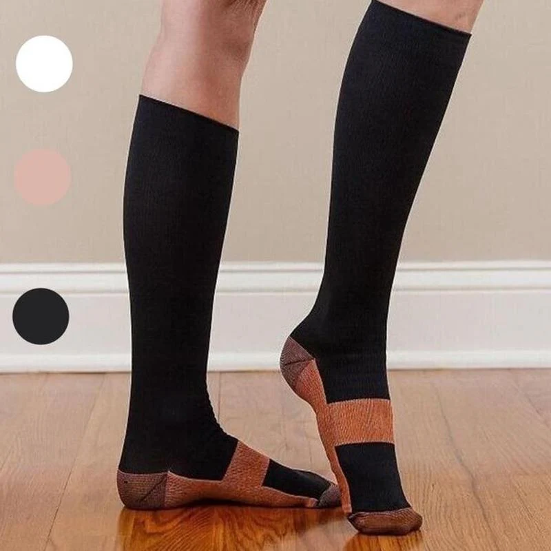 Copper Fiber Blood Circulation Compression Socks - Image 32