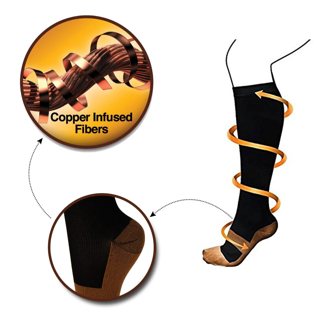 Copper Fiber Blood Circulation Compression Socks - Image 47