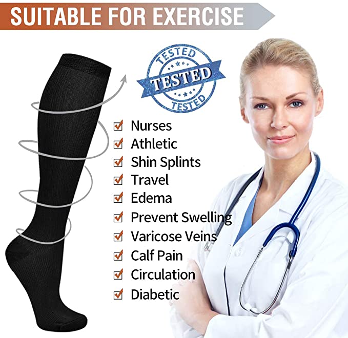 Copper Fiber Blood Circulation Compression Socks - Image 50