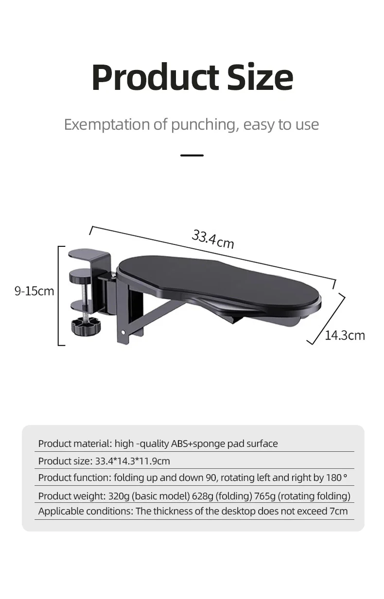 ArmEase Ergonomic Rotating Desk Arm & Wrist Rest Healthy Posture Support Pad - Image 16