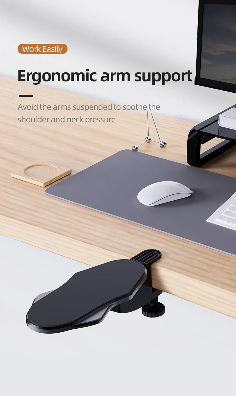 ArmEase Ergonomic Rotating Desk Arm & Wrist Rest Healthy Posture Support Pad - Image 8