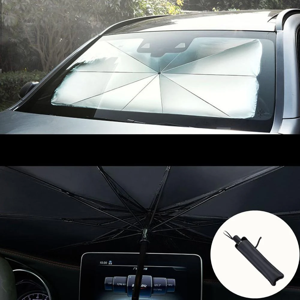 CoolBrella™ Interior Windshield Sunshade UV Umbrella - Image 3