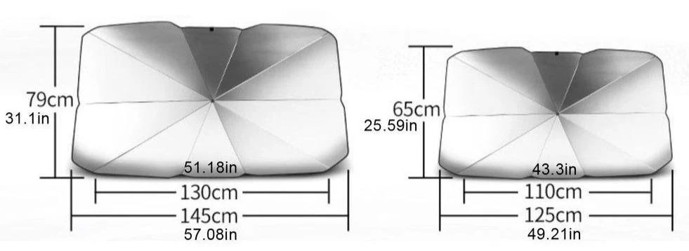 CoolBrella™ Interior Windshield Sunshade UV Umbrella - Image 5