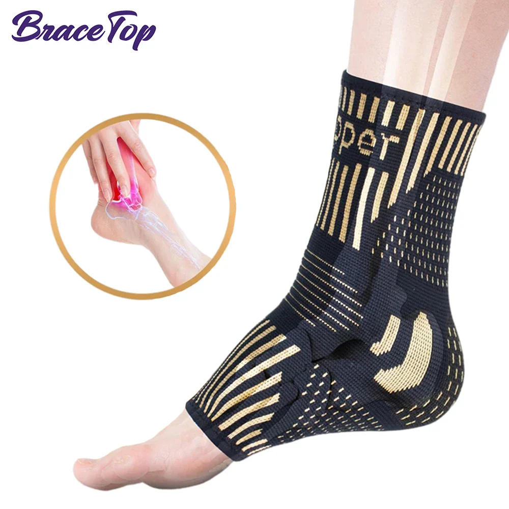 Medical-Grade Copper-Infused Fabric Ankle Brace for Pain Relief & Fast Recovery - Image 22