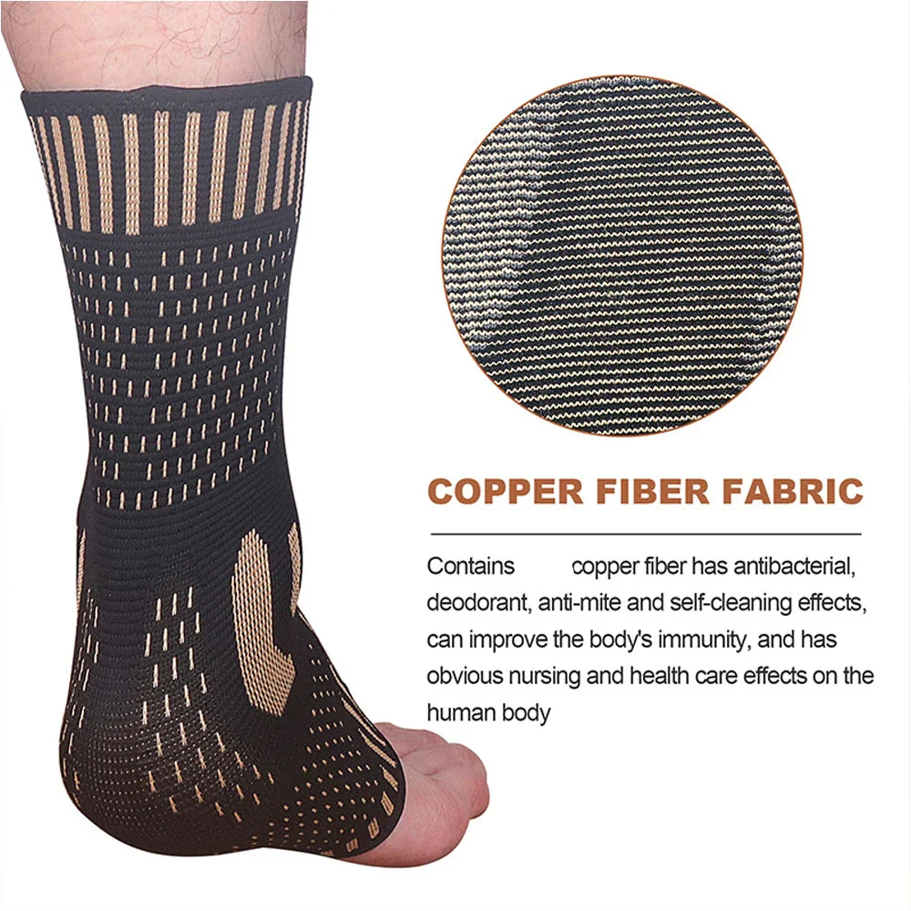Medical-Grade Copper-Infused Fabric Ankle Brace for Pain Relief & Fast Recovery - Image 31