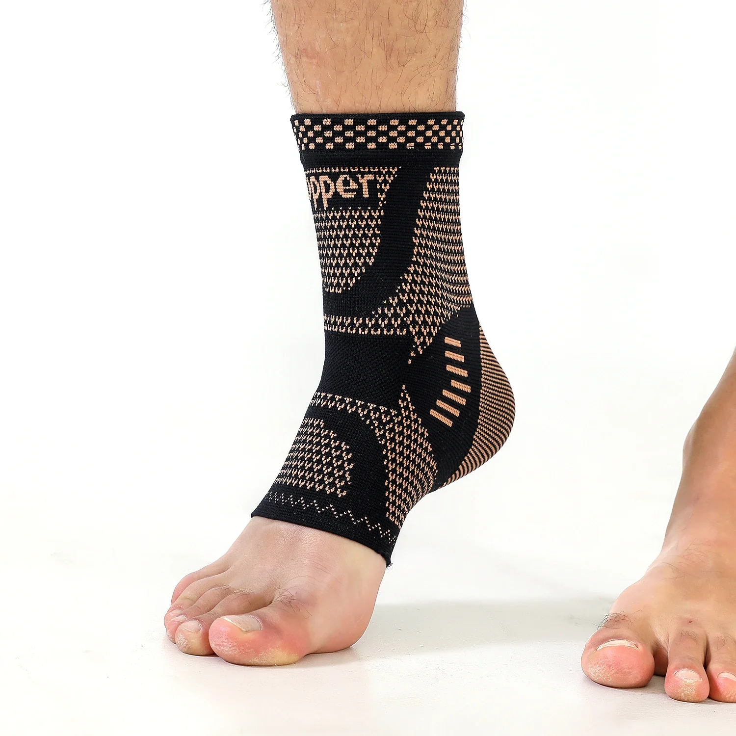 Medical-Grade Copper-Infused Fabric Ankle Brace for Pain Relief & Fast Recovery - Image 5