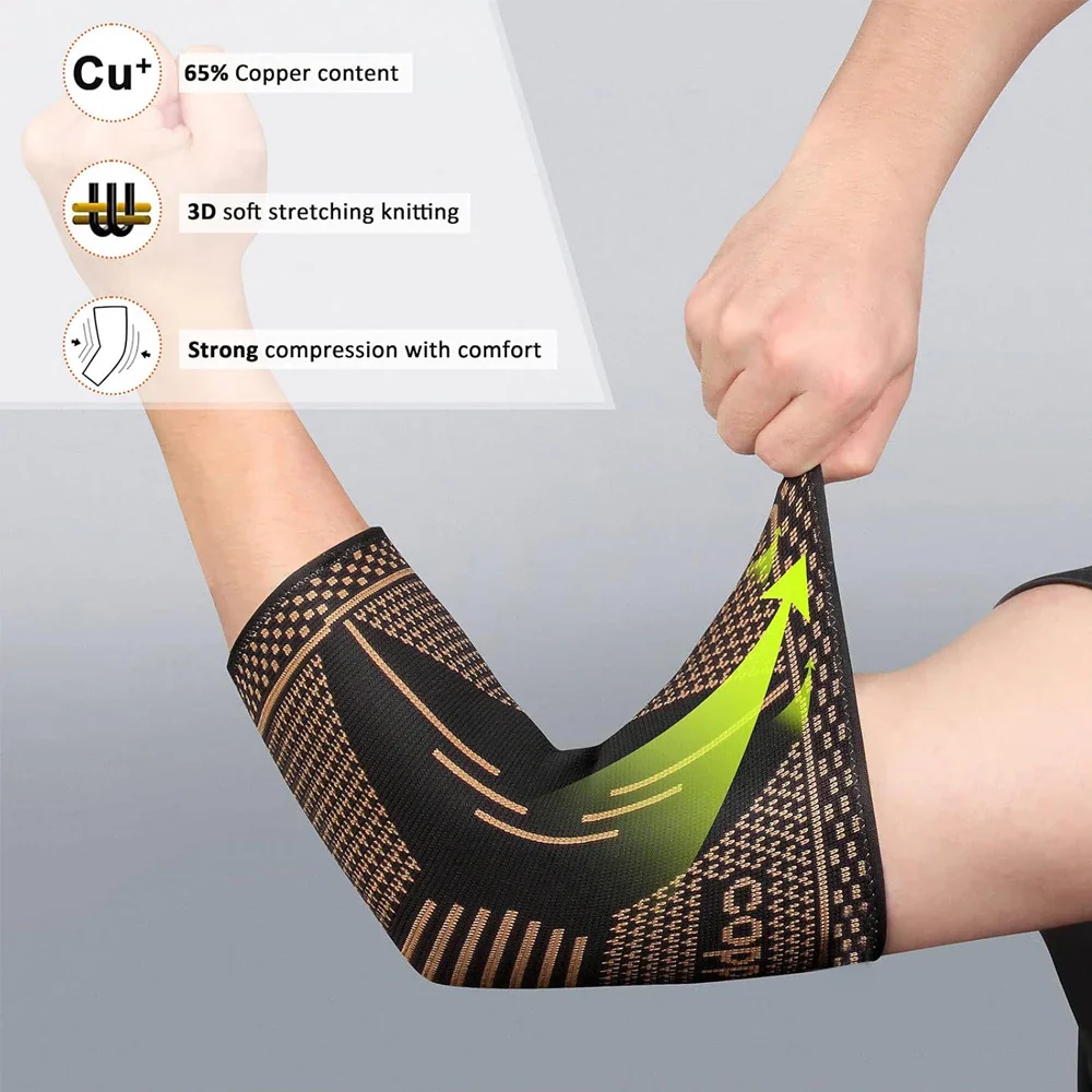 CopperRelief 3D Therapeutic Stabilizing Compression Elbow Brace - Image 16