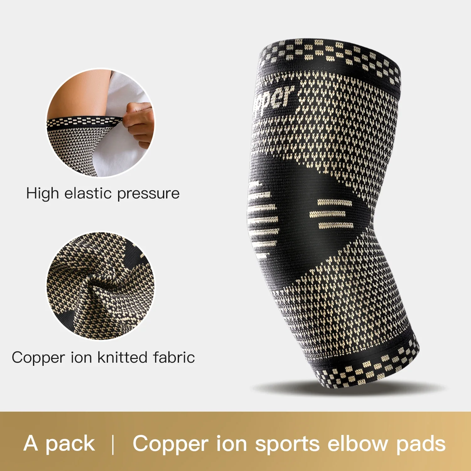 CopperRelief 3D Therapeutic Stabilizing Compression Elbow Brace - Image 27